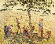 Camille Pissarro Apple harvest at Eragny France oil painting artist
